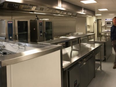 fully refurbished commercial kitchen